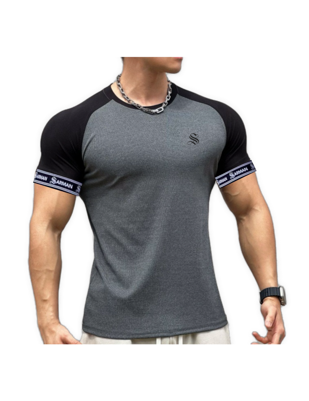 Zuws 7 - T-Shirt with Straps for Men