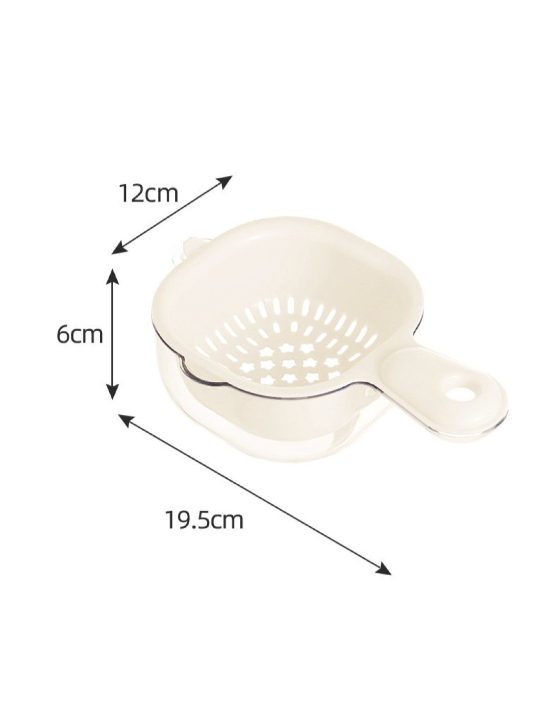 2 - In - 1 Cute Duckbill Colander With Handle - Double Layer Drain Basket For Fruits & Vegetables, Kitchen Essential Vegetable Basket For Kitchen - Sarman Fashion - Wholesale Clothing Fashion Brand for Men from Canada