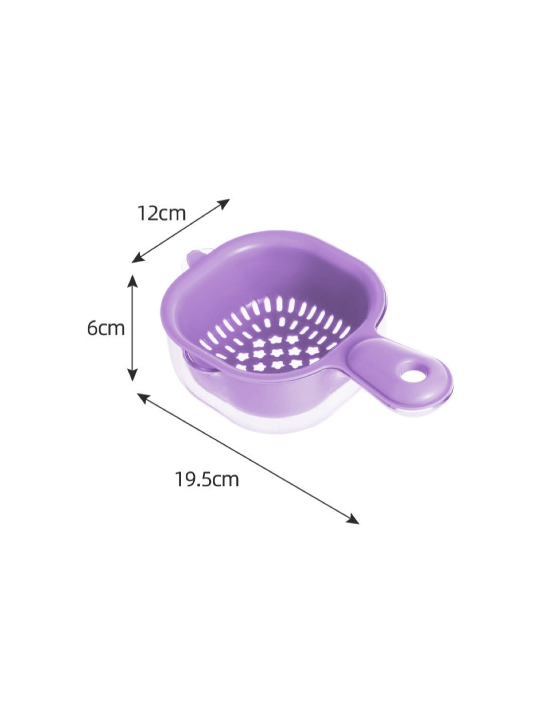 2 - In - 1 Cute Duckbill Colander With Handle - Double Layer Drain Basket For Fruits & Vegetables, Kitchen Essential Vegetable Basket For Kitchen - Sarman Fashion - Wholesale Clothing Fashion Brand for Men from Canada