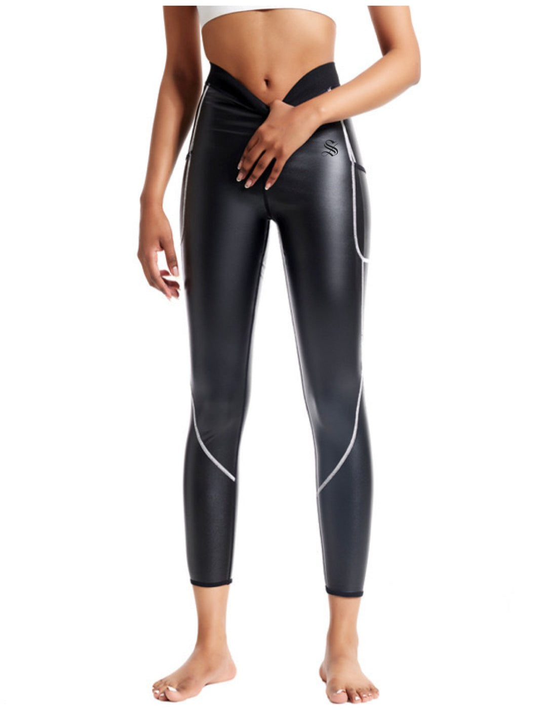 2430B - Leggings for Women - Sarman Fashion - Wholesale Clothing Fashion Brand for Men from Canada