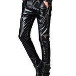 Abaha - Black Pu - Leather Pant’s for Men - Sarman Fashion - Wholesale Clothing Fashion Brand for Men from Canada