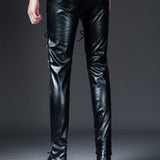 Alabama - Black Pu - Leather Pant’s for Men - Sarman Fashion - Wholesale Clothing Fashion Brand for Men from Canada