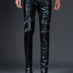 Alabama - Black Pu - Leather Pant’s for Men - Sarman Fashion - Wholesale Clothing Fashion Brand for Men from Canada