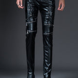 Alabama - Black Pu - Leather Pant’s for Men - Sarman Fashion - Wholesale Clothing Fashion Brand for Men from Canada