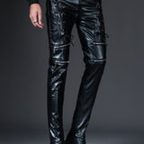 Alabama - Black Pu - Leather Pant’s for Men - Sarman Fashion - Wholesale Clothing Fashion Brand for Men from Canada