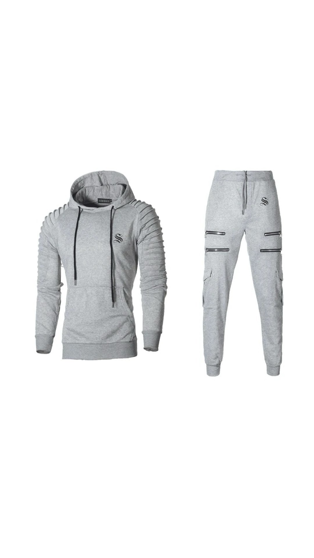 Alih - Complete Set - Long Sleeves Hoodie & Joggers for Men - Sarman Fashion - Wholesale Clothing Fashion Brand for Men from Canada