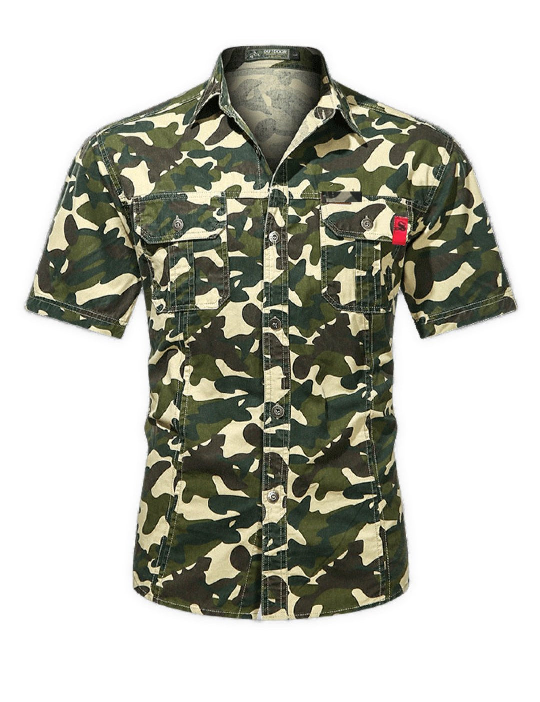 Army Boy 78 - Short Sleeves Jean’s Shirt for Men - Sarman Fashion - Wholesale Clothing Fashion Brand for Men from Canada