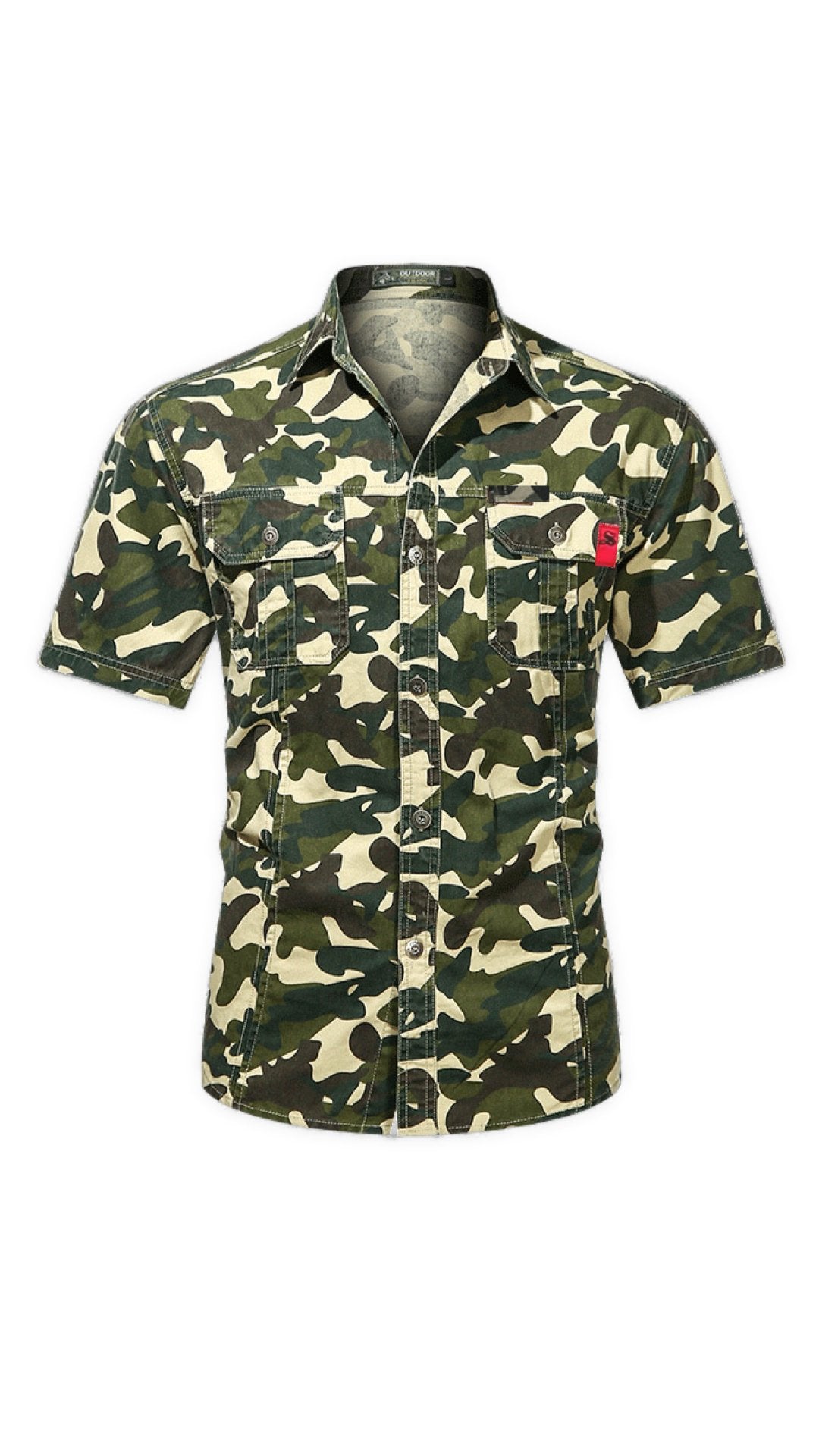 Army Boy 78 - Short Sleeves Jean’s Shirt for Men - Sarman Fashion - Wholesale Clothing Fashion Brand for Men from Canada