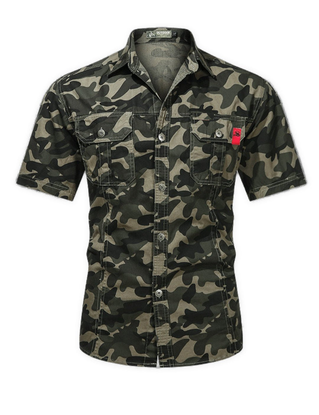 Army Boy 78 - Short Sleeves Jean’s Shirt for Men - Sarman Fashion - Wholesale Clothing Fashion Brand for Men from Canada