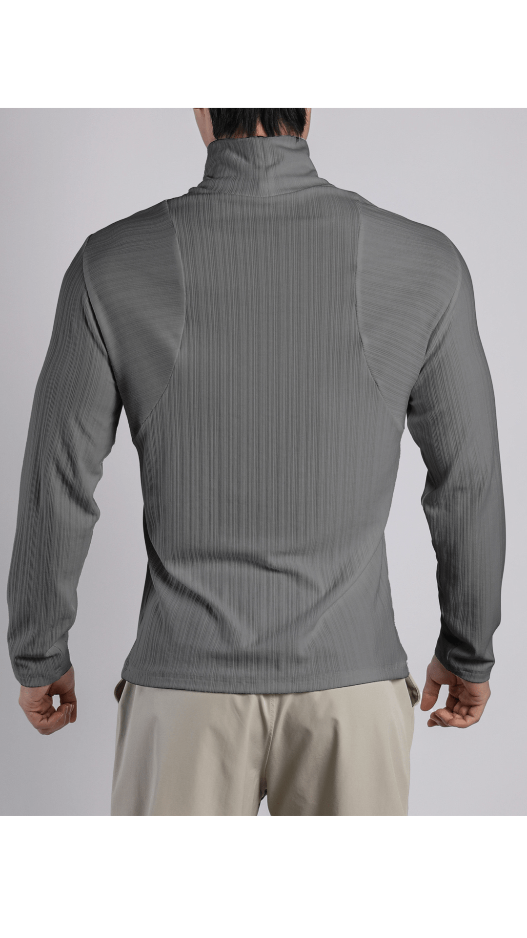 Arne - High Neck Long Sleeve Shirt for Men - Sarman Fashion - Wholesale Clothing Fashion Brand for Men from Canada