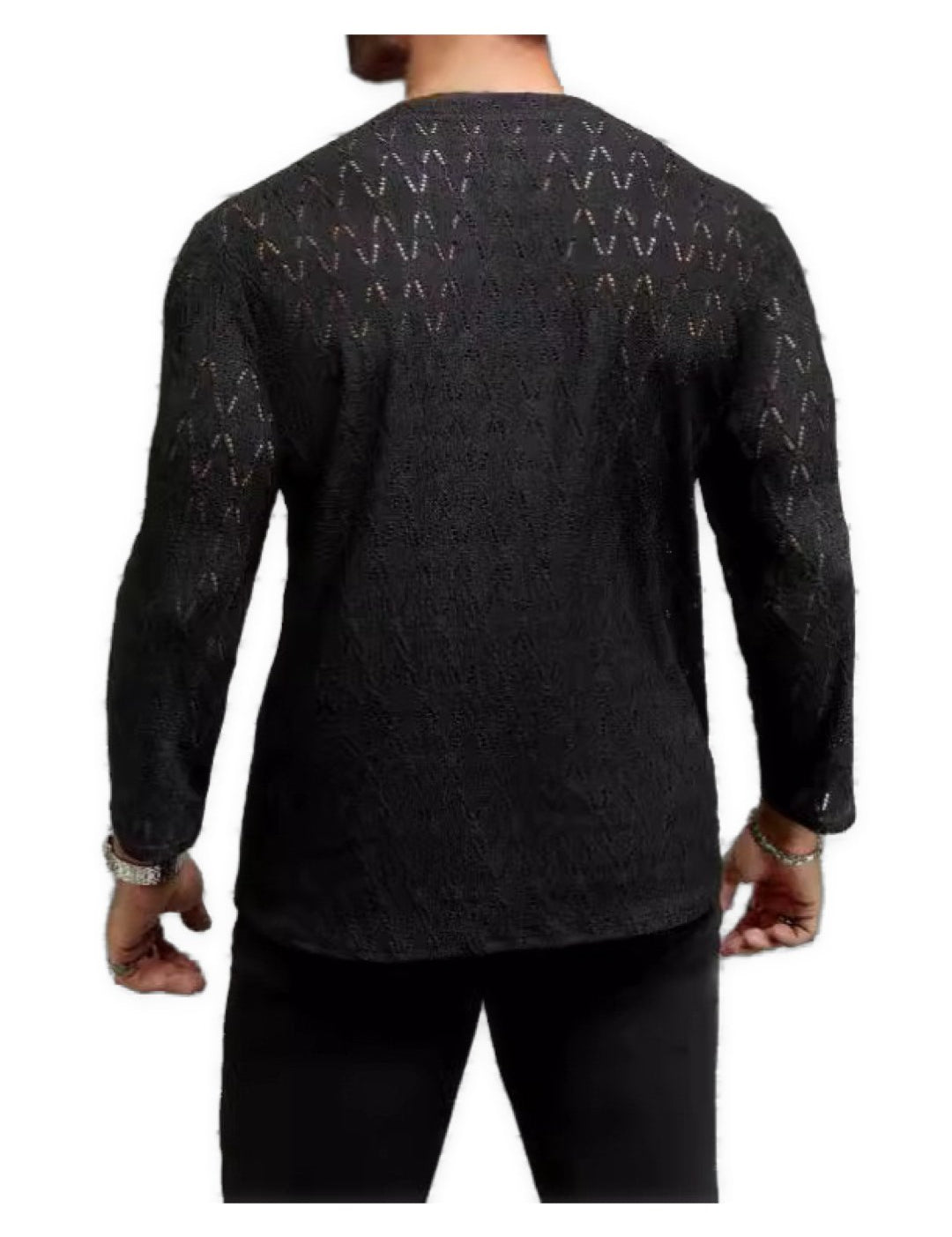 Bakag - Long V - Neck Shirt for Men - Sarman Fashion - Wholesale Clothing Fashion Brand for Men from Canada