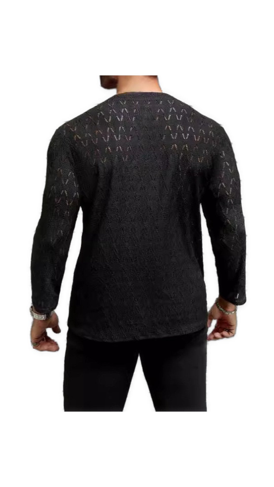 Bakag - Long V - Neck Shirt for Men - Sarman Fashion - Wholesale Clothing Fashion Brand for Men from Canada