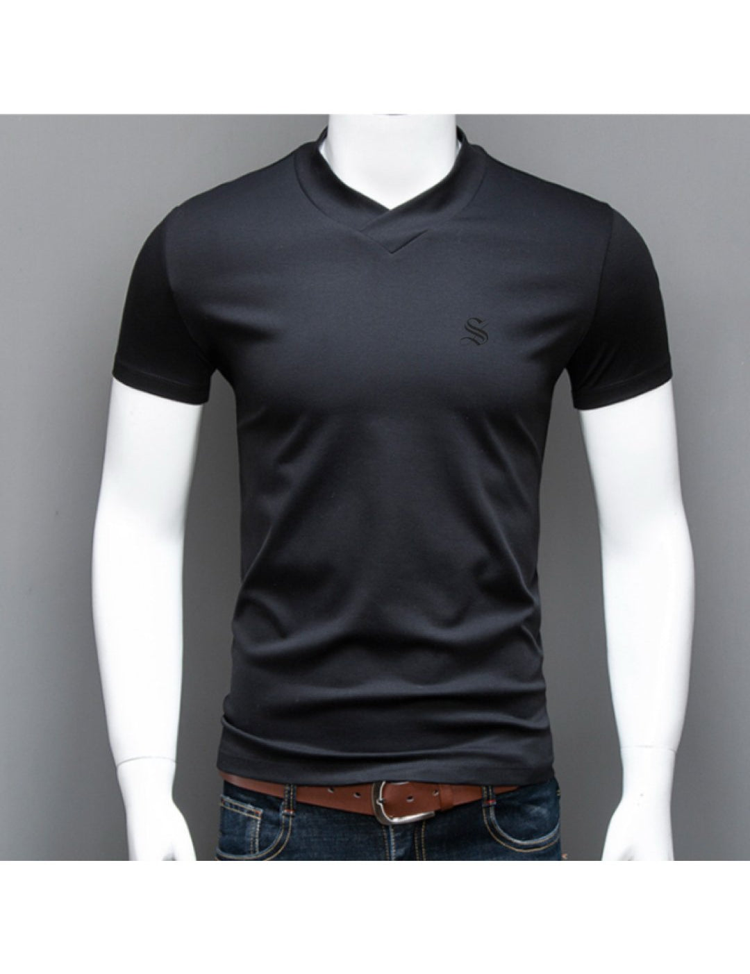 Baok 2 - V - Neck T-Shirt for Men - Sarman Fashion - Wholesale Clothing Fashion Brand for Men from Canada