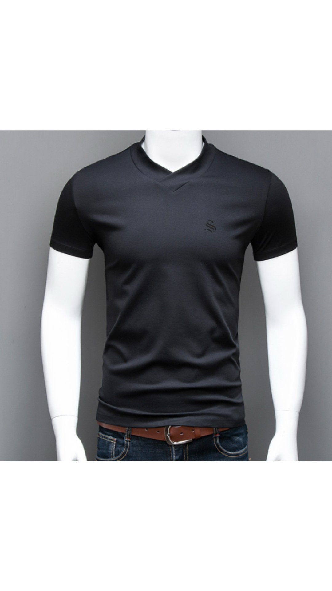 Baok 2 - V - Neck T-Shirt for Men - Sarman Fashion - Wholesale Clothing Fashion Brand for Men from Canada