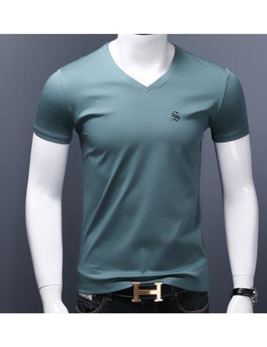 Baok 3 - V - Neck T-Shirt for Men - Sarman Fashion - Wholesale Clothing Fashion Brand for Men from Canada