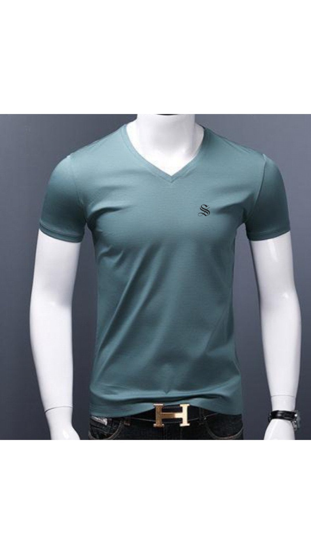 Baok 3 - V - Neck T-Shirt for Men - Sarman Fashion - Wholesale Clothing Fashion Brand for Men from Canada