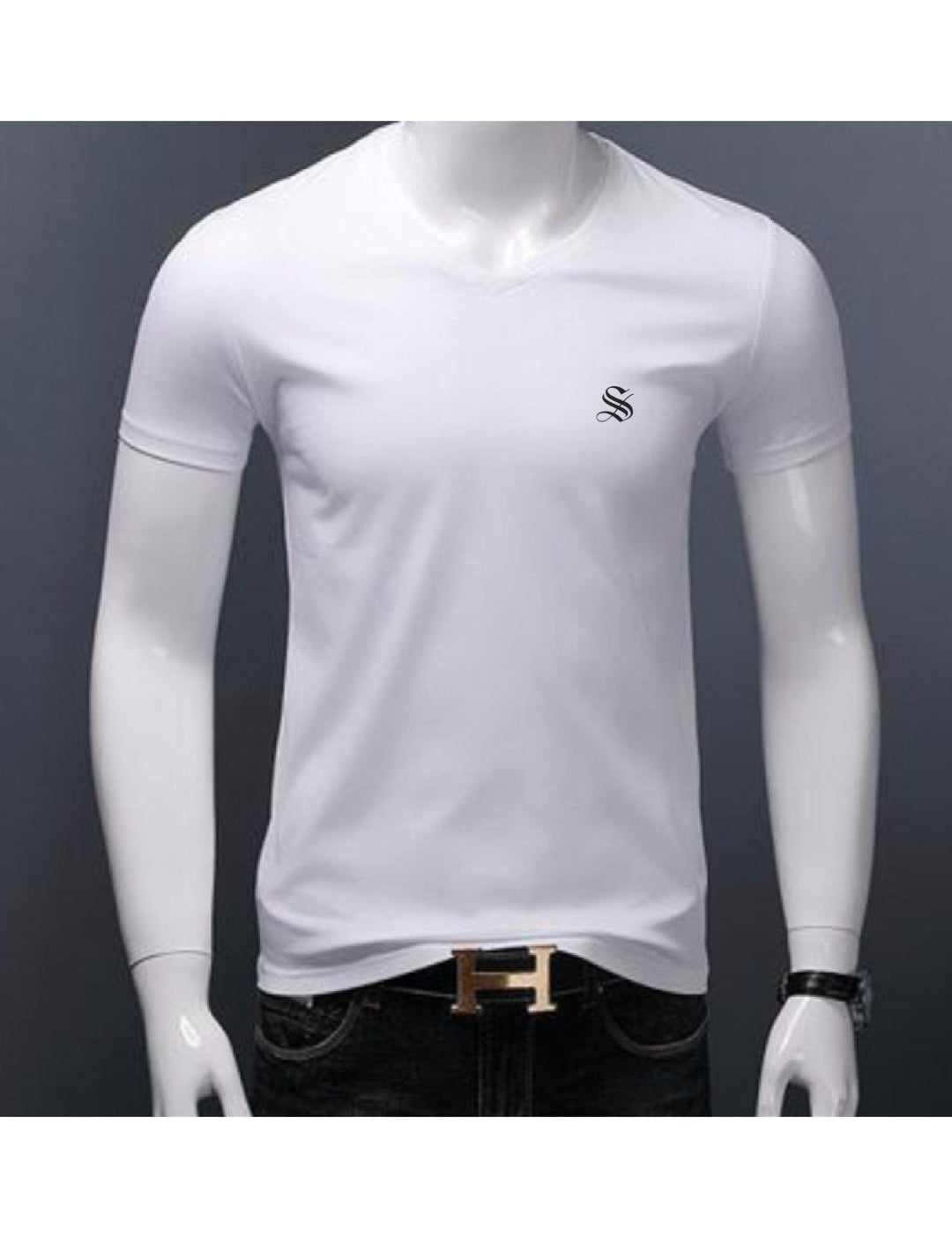 Baok 3 - V - Neck T-Shirt for Men - Sarman Fashion - Wholesale Clothing Fashion Brand for Men from Canada