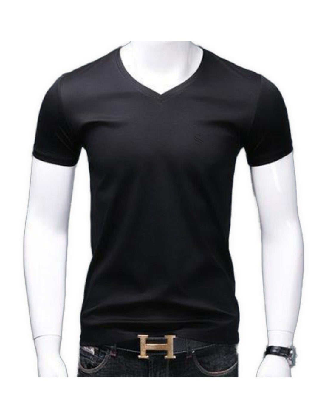 Baok 3 - V - Neck T-Shirt for Men - Sarman Fashion - Wholesale Clothing Fashion Brand for Men from Canada