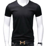 Baok 3 - V - Neck T-Shirt for Men - Sarman Fashion - Wholesale Clothing Fashion Brand for Men from Canada