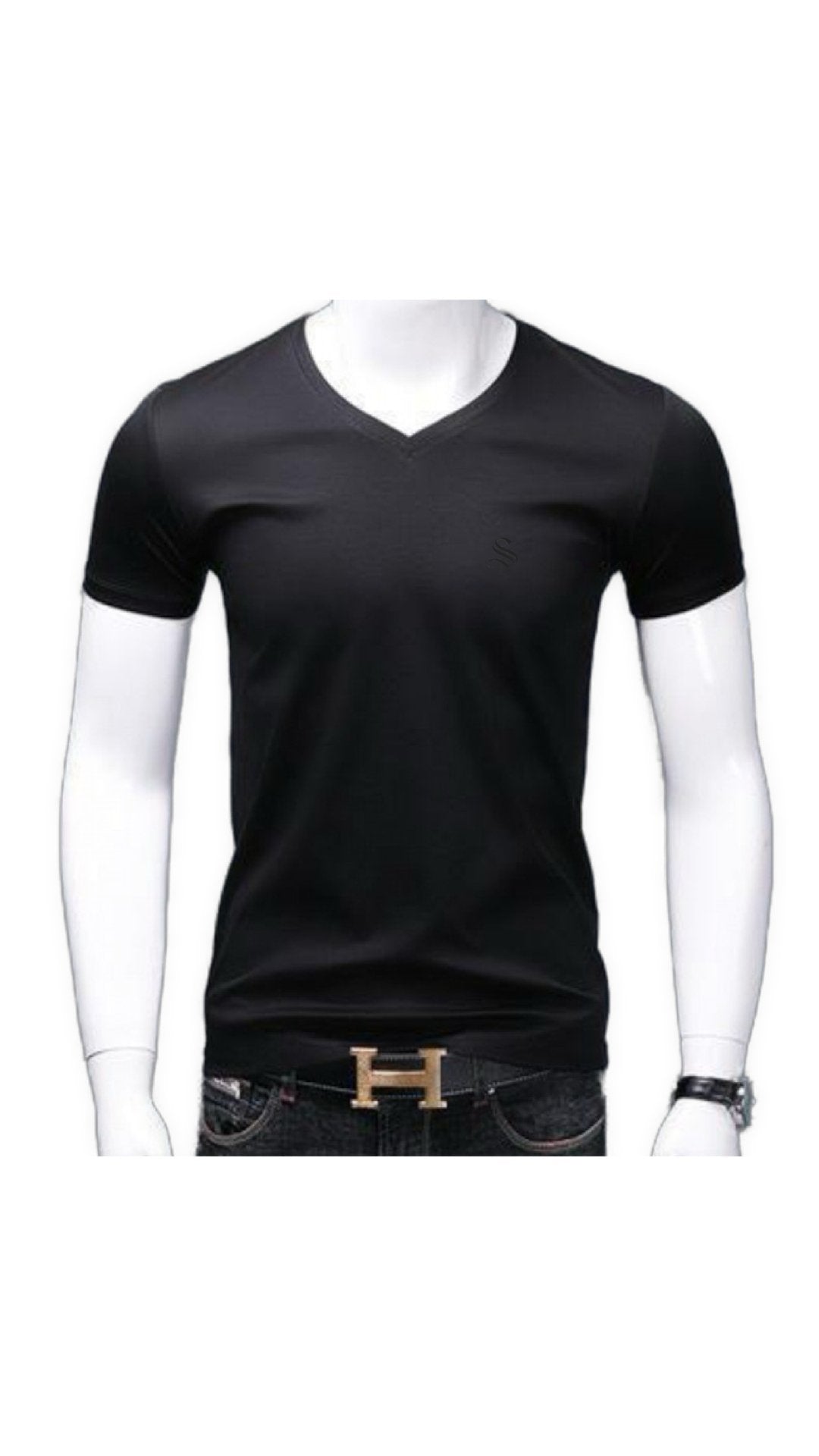 Baok 3 - V - Neck T-Shirt for Men - Sarman Fashion - Wholesale Clothing Fashion Brand for Men from Canada