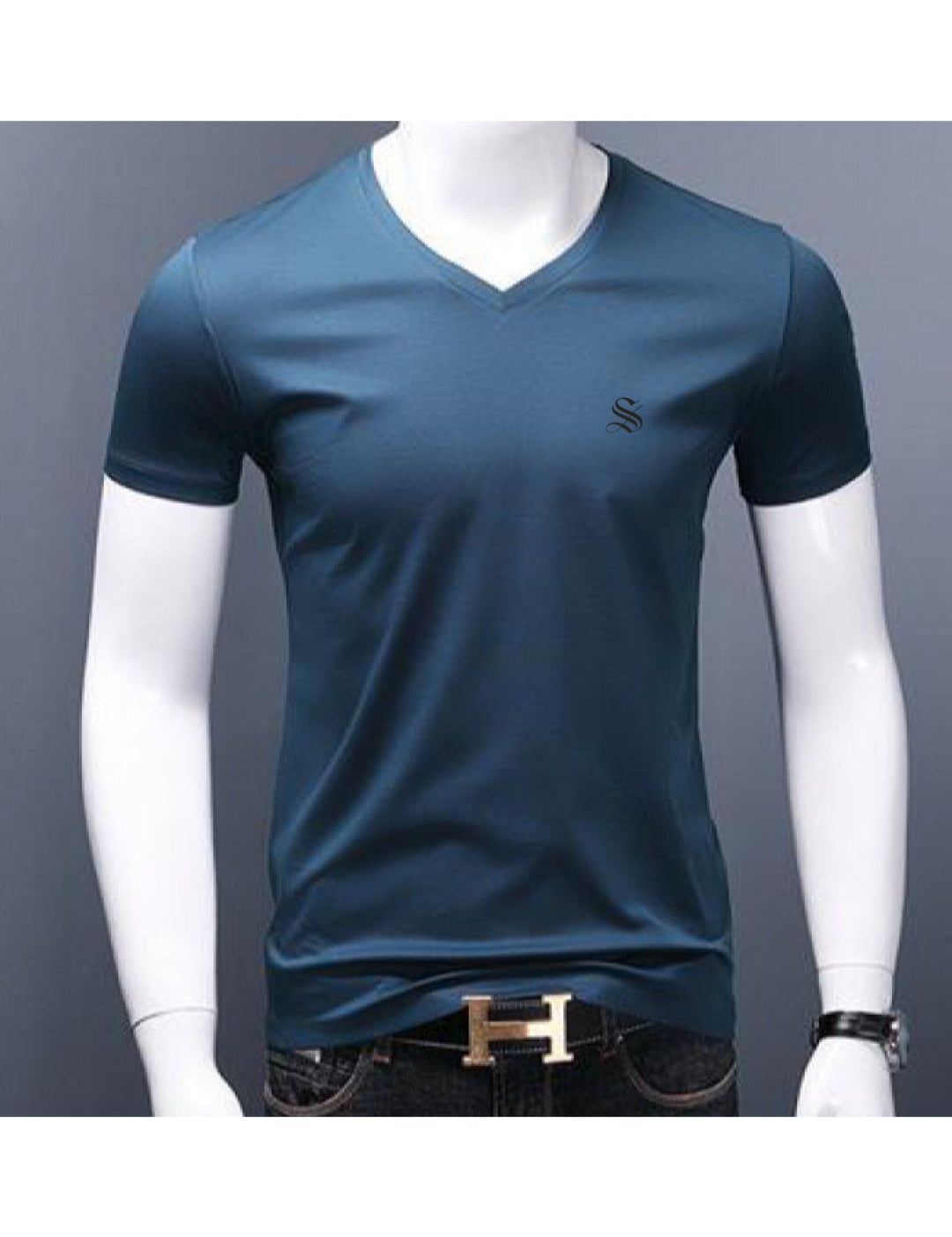 Baok 3 - V - Neck T-Shirt for Men - Sarman Fashion - Wholesale Clothing Fashion Brand for Men from Canada