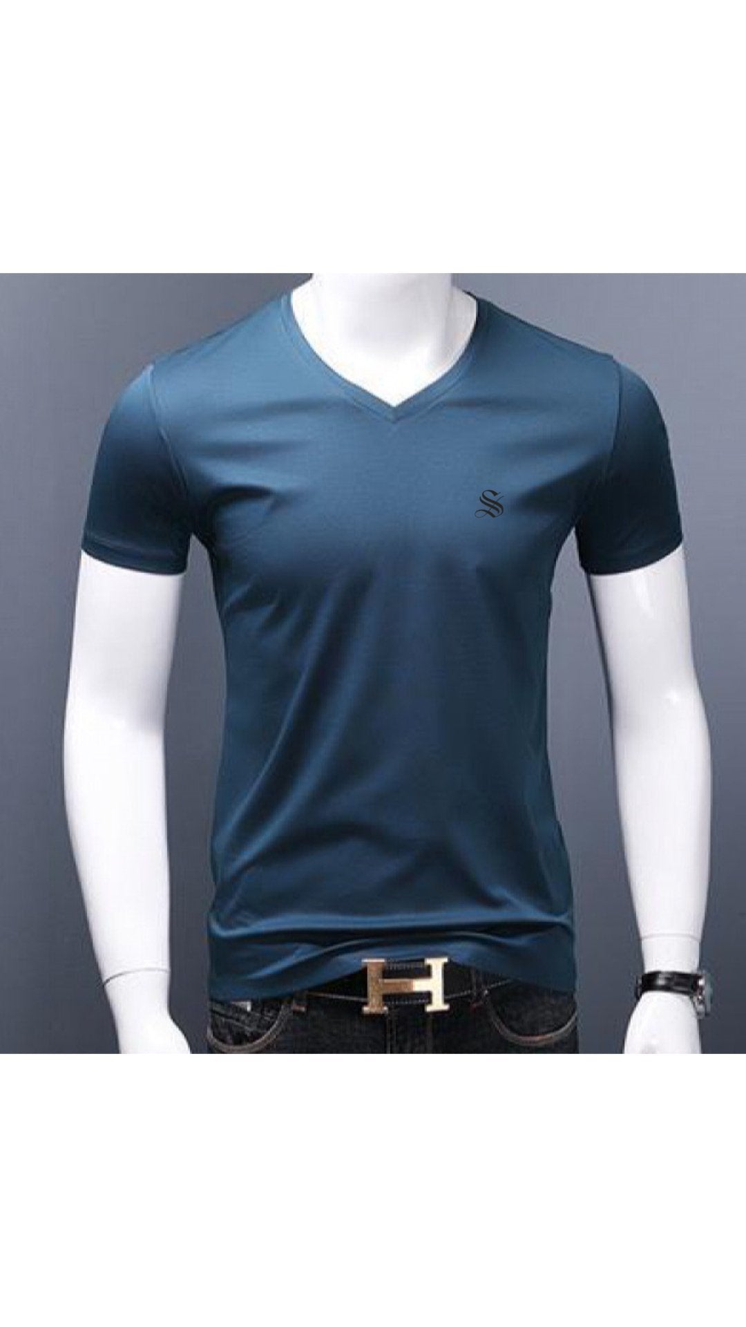 Baok 3 - V - Neck T-Shirt for Men - Sarman Fashion - Wholesale Clothing Fashion Brand for Men from Canada