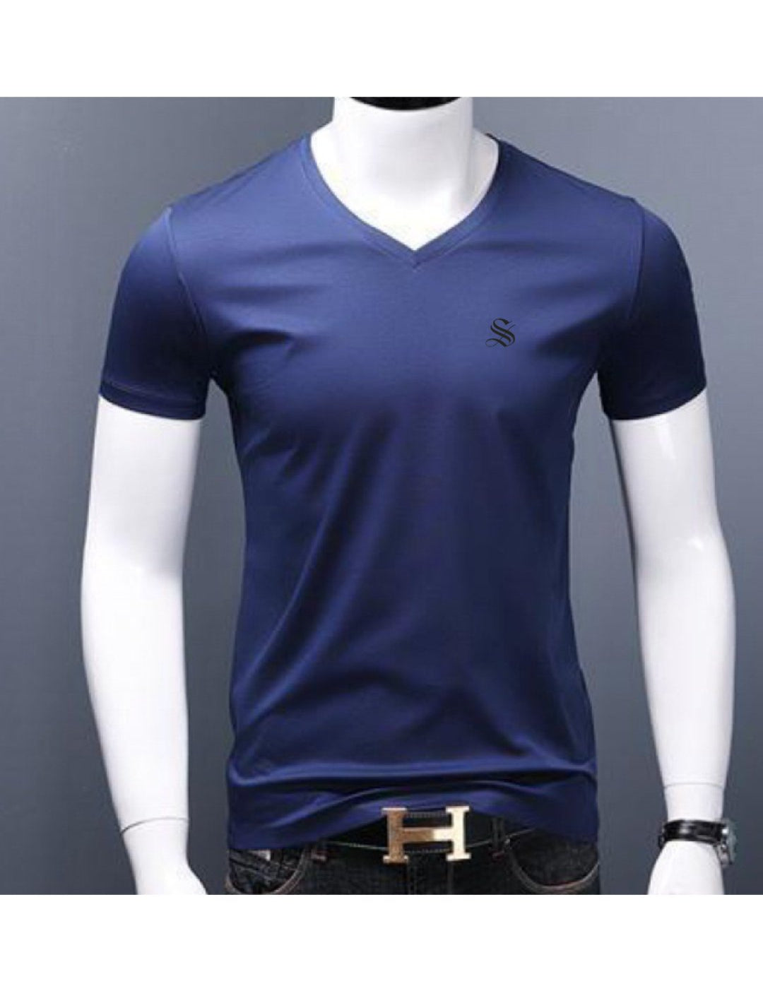 Baok 3 - V - Neck T-Shirt for Men - Sarman Fashion - Wholesale Clothing Fashion Brand for Men from Canada