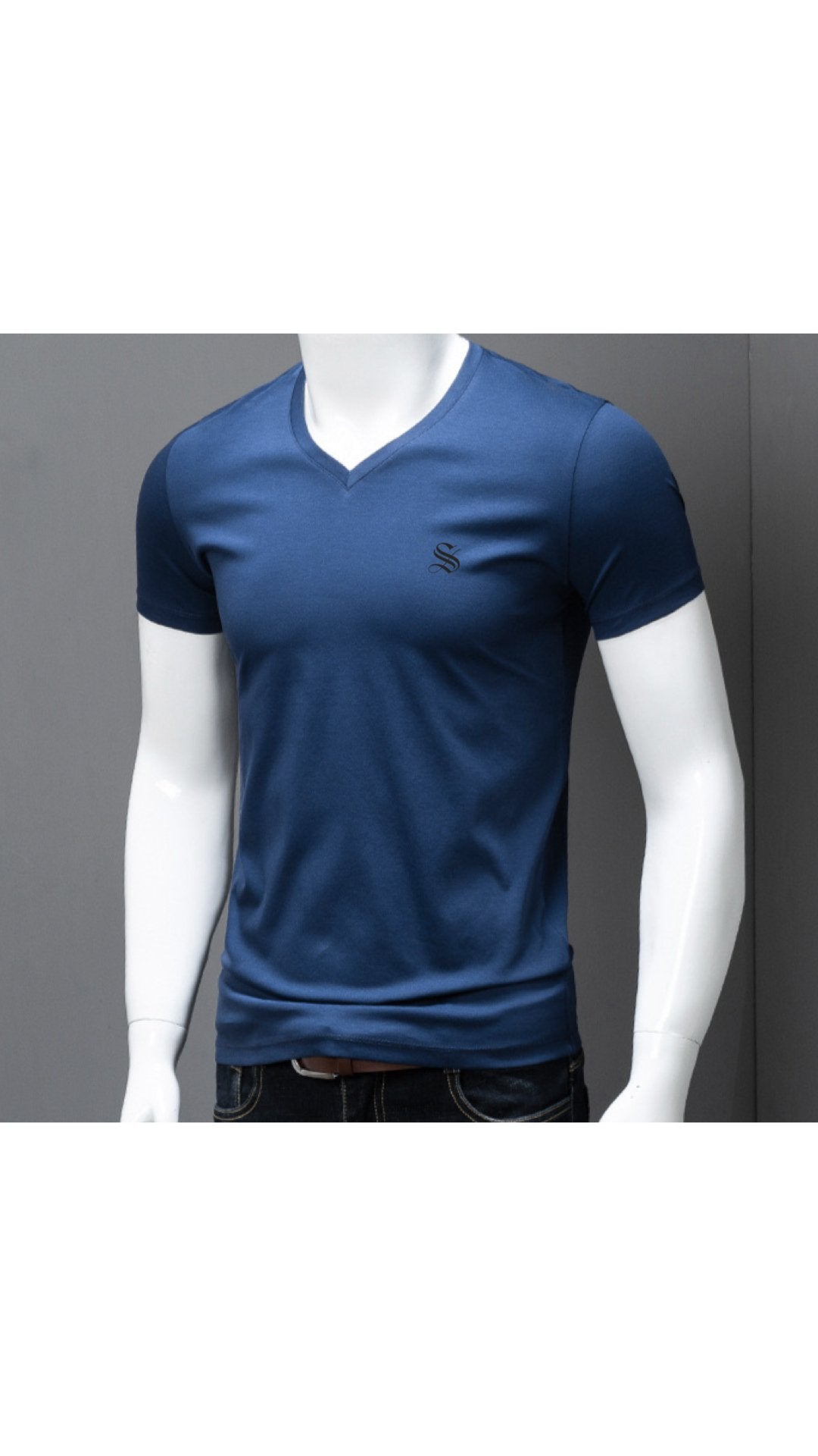 Baok - V - Neck T-Shirt for Men - Sarman Fashion - Wholesale Clothing Fashion Brand for Men from Canada