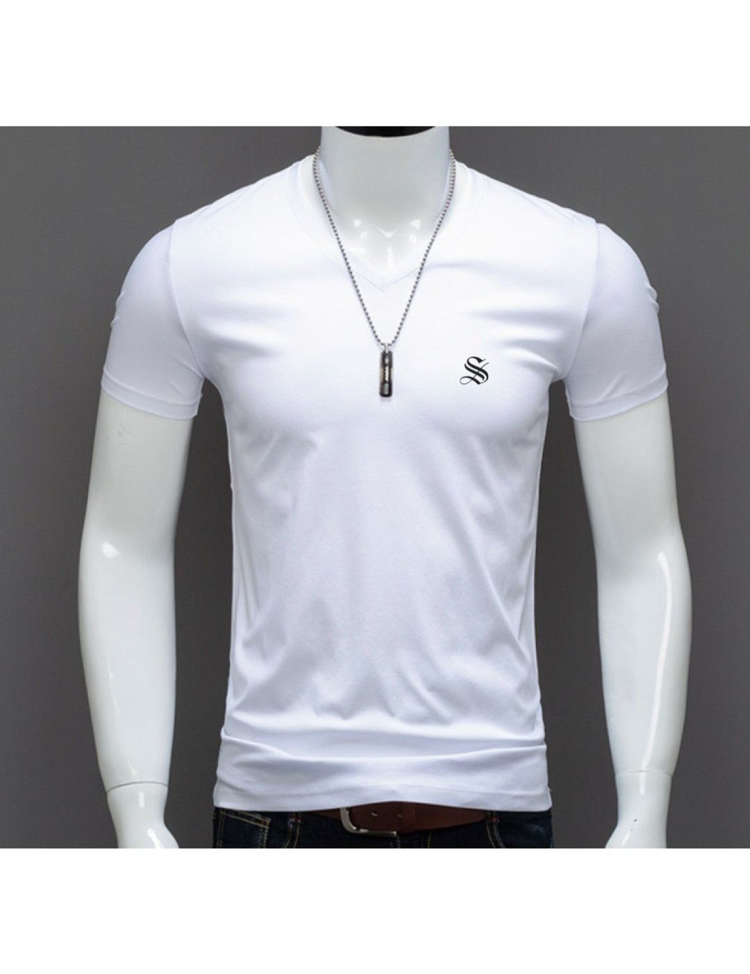 Baok - V - Neck T-Shirt for Men - Sarman Fashion - Wholesale Clothing Fashion Brand for Men from Canada