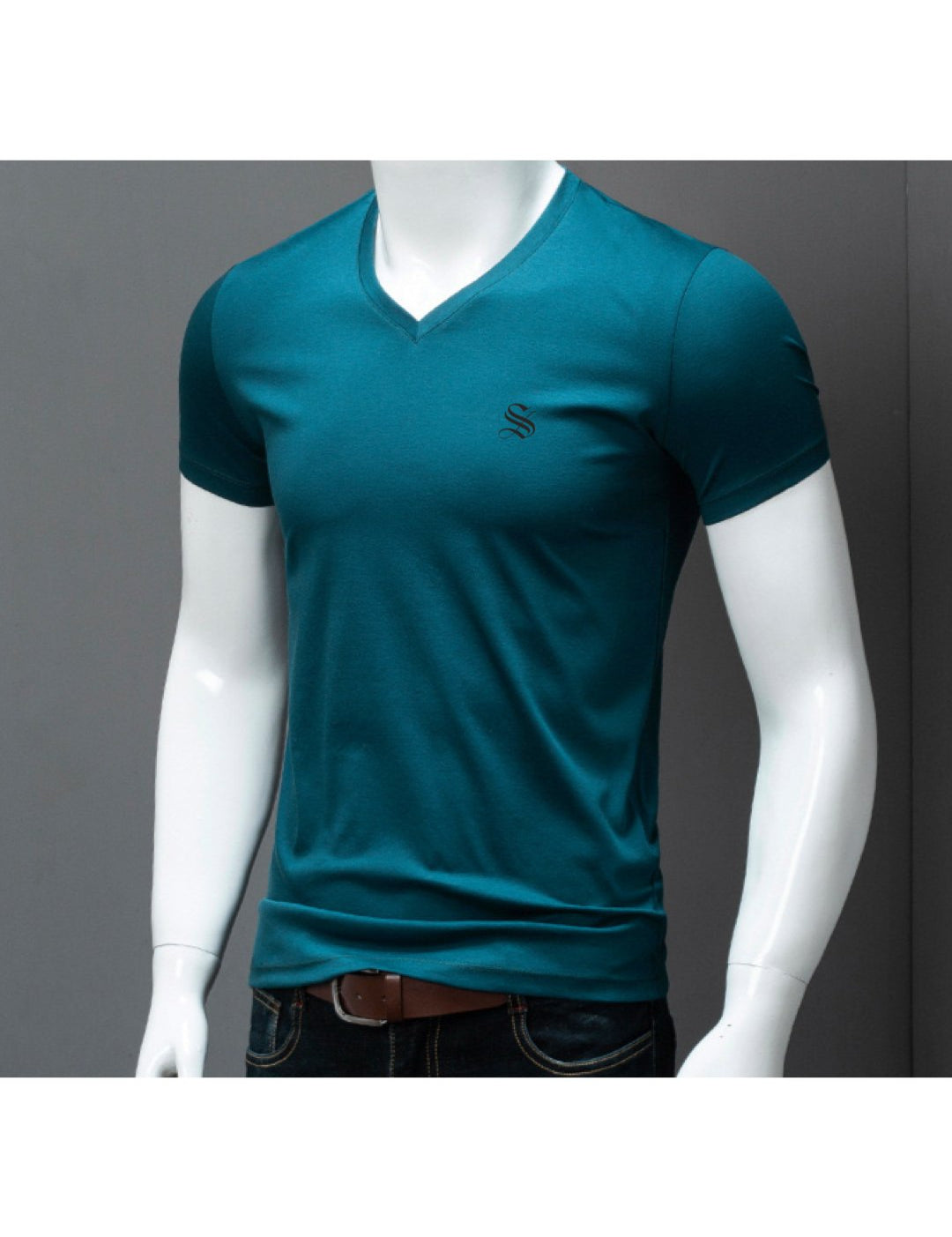 Baok - V - Neck T-Shirt for Men - Sarman Fashion - Wholesale Clothing Fashion Brand for Men from Canada