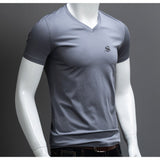 Baok - V - Neck T-Shirt for Men - Sarman Fashion - Wholesale Clothing Fashion Brand for Men from Canada