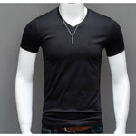 Baok - V - Neck T-Shirt for Men - Sarman Fashion - Wholesale Clothing Fashion Brand for Men from Canada