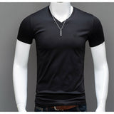 Baok - V - Neck T-Shirt for Men - Sarman Fashion - Wholesale Clothing Fashion Brand for Men from Canada