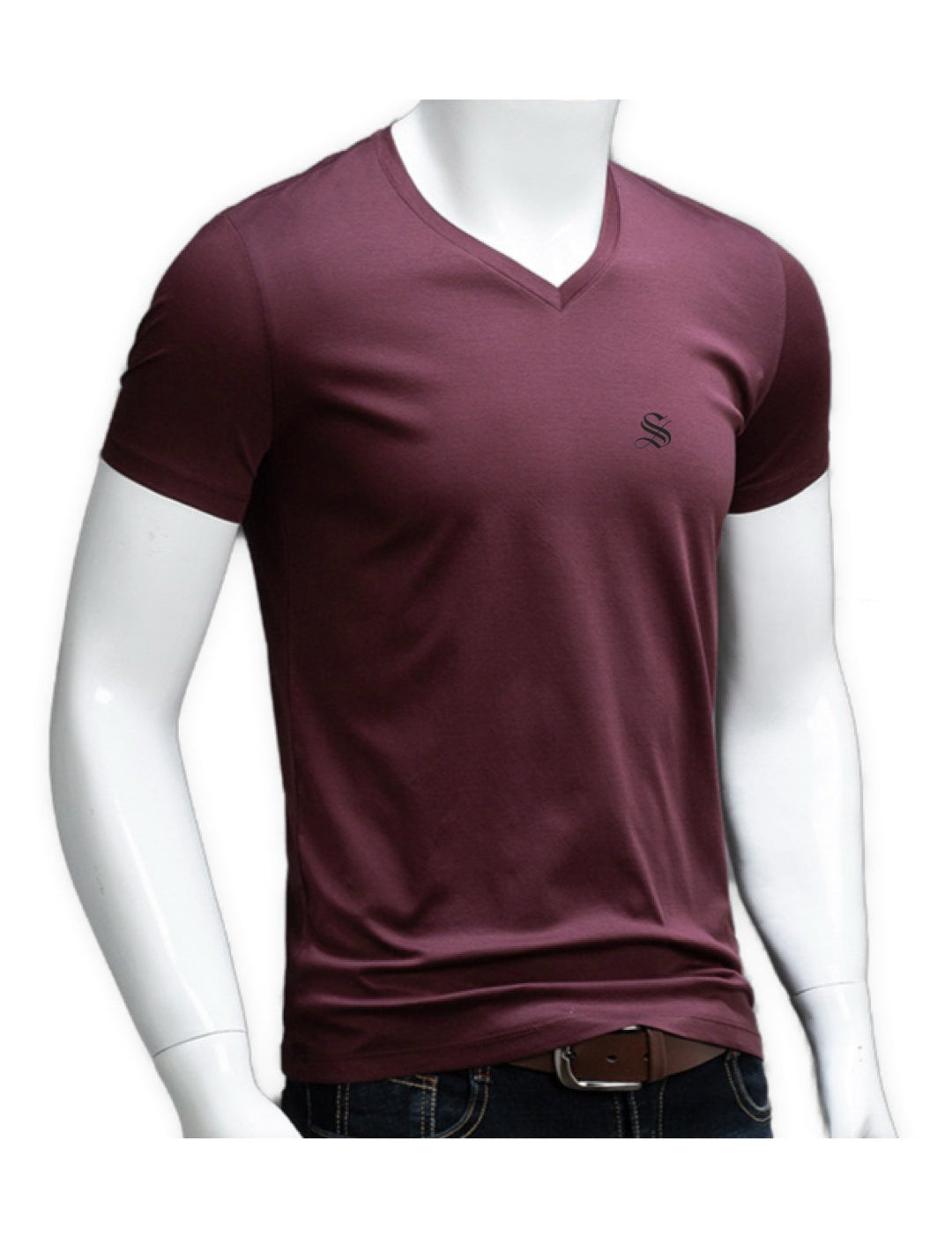 Baok - V - Neck T-Shirt for Men - Sarman Fashion - Wholesale Clothing Fashion Brand for Men from Canada