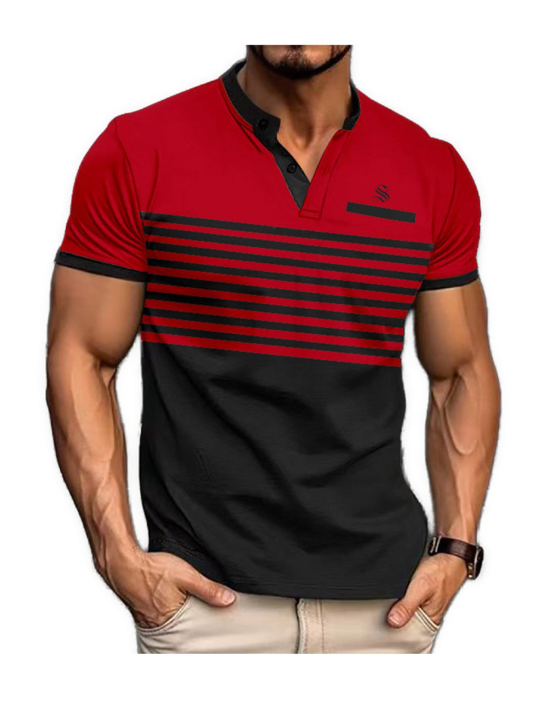 BestPos - T-Shirt for Men - Sarman Fashion - Wholesale Clothing Fashion Brand for Men from Canada