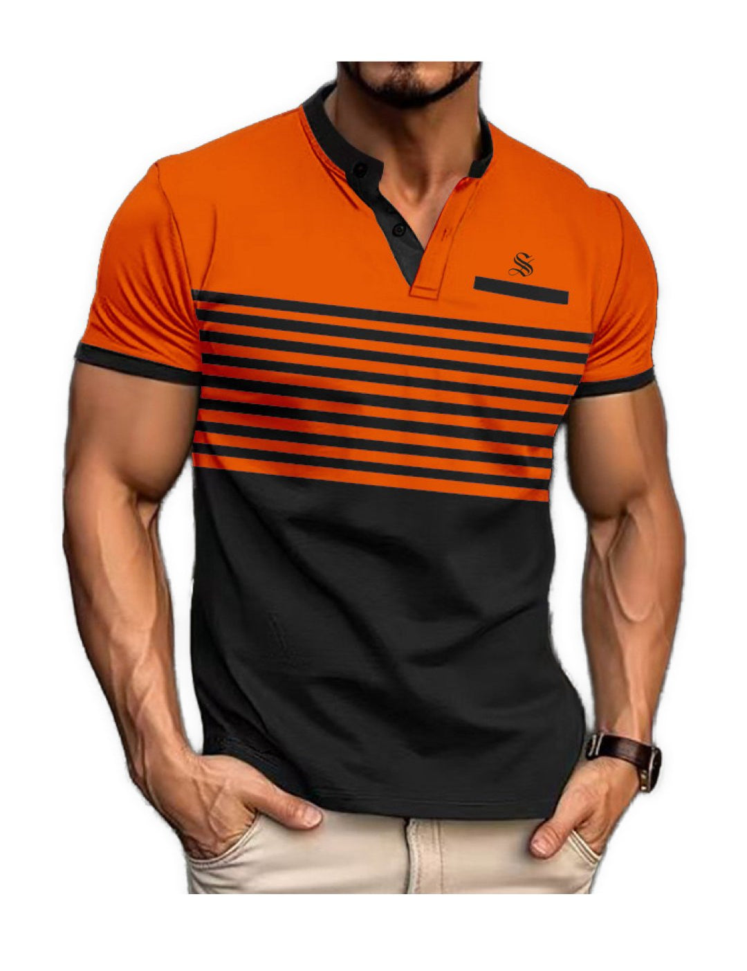 BestPos - T-Shirt for Men - Sarman Fashion - Wholesale Clothing Fashion Brand for Men from Canada