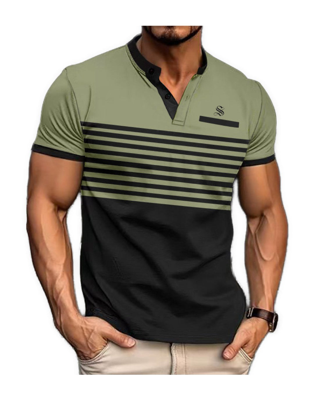 BestPos - T-Shirt for Men - Sarman Fashion - Wholesale Clothing Fashion Brand for Men from Canada