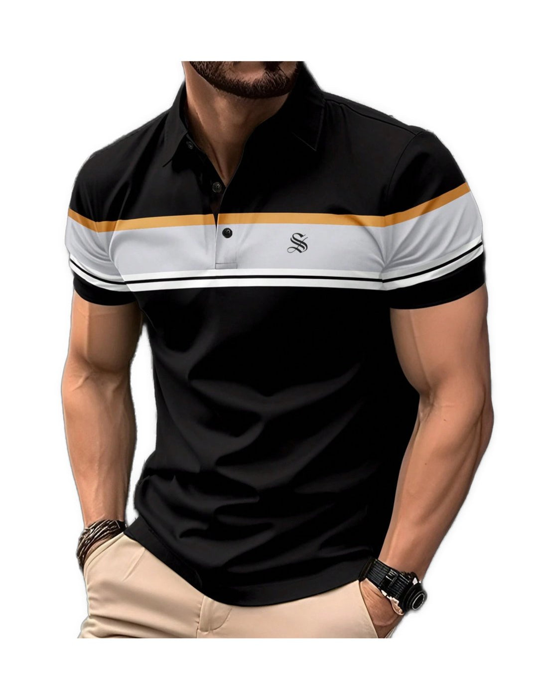 Bibaka 3 - Polo Shirt for Men - Sarman Fashion - Wholesale Clothing Fashion Brand for Men from Canada