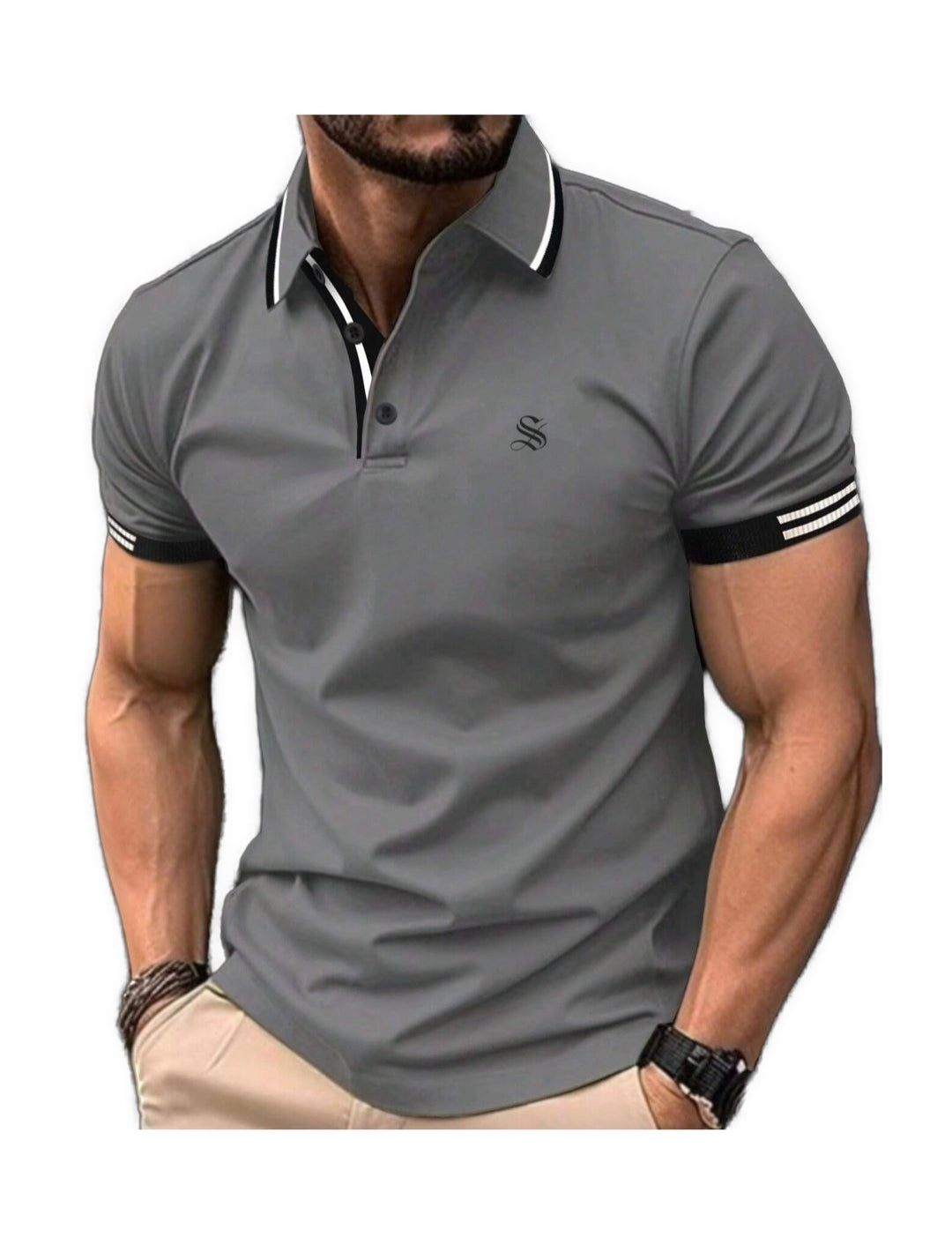 Bibaka 4 - Polo Shirt for Men - Sarman Fashion - Wholesale Clothing Fashion Brand for Men from Canada