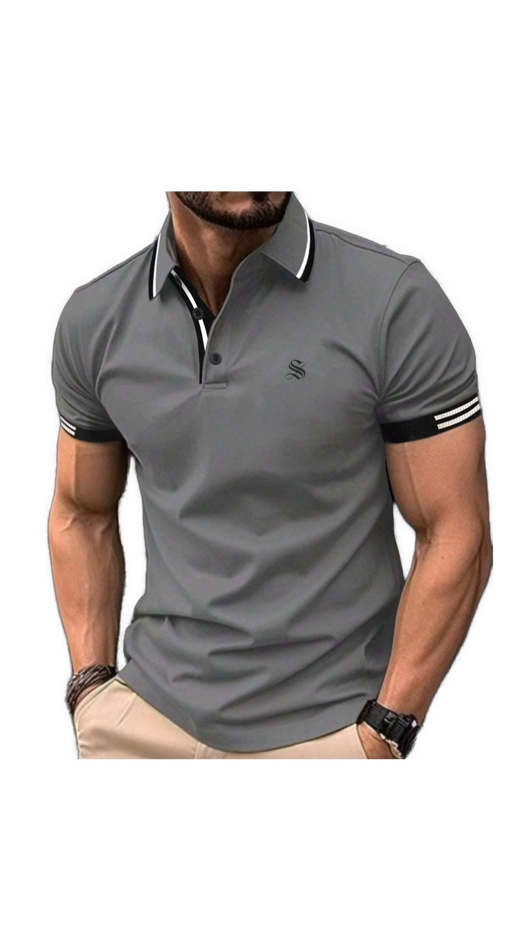 Bibaka 4 - Polo Shirt for Men - Sarman Fashion - Wholesale Clothing Fashion Brand for Men from Canada