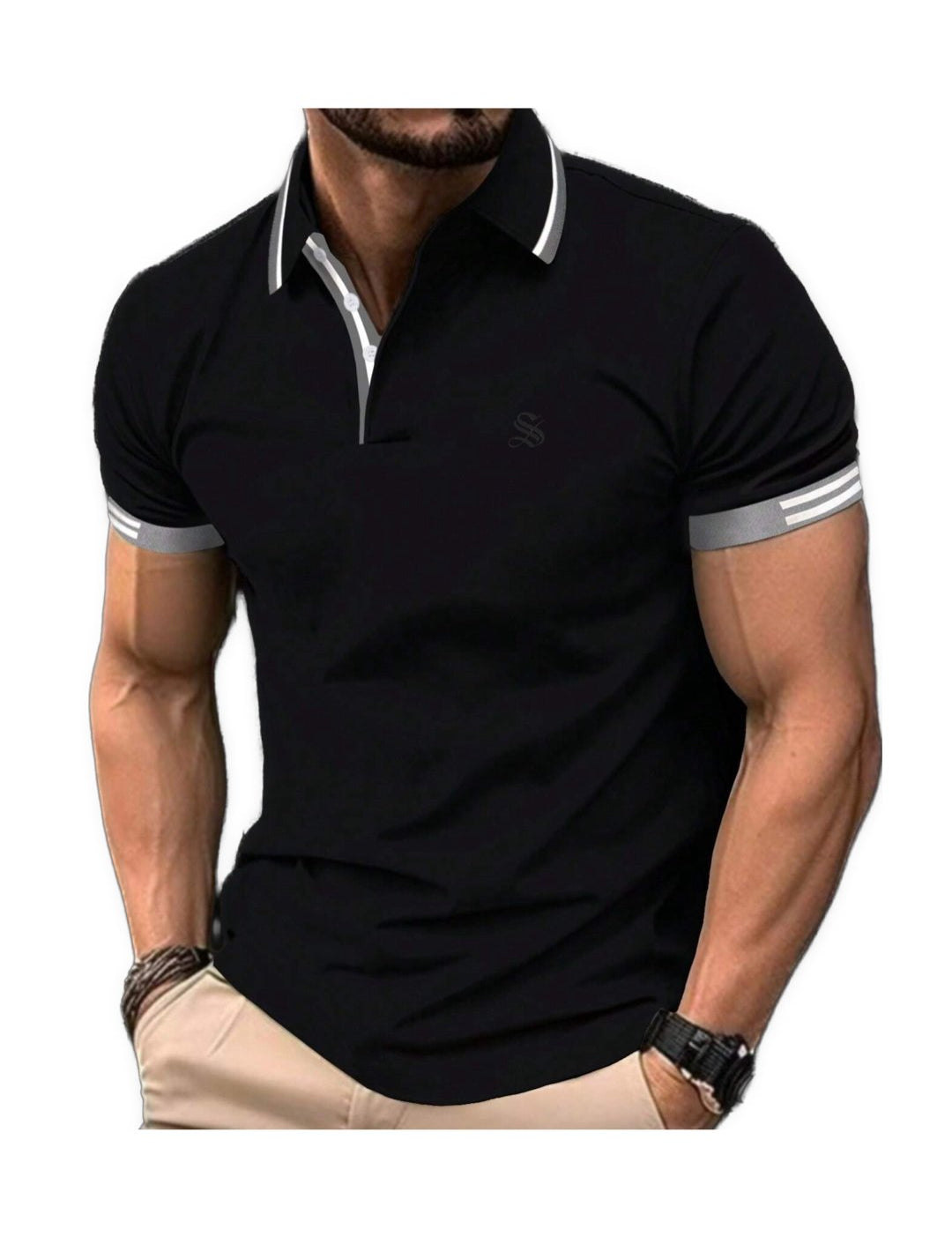 Bibaka 4 - Polo Shirt for Men - Sarman Fashion - Wholesale Clothing Fashion Brand for Men from Canada