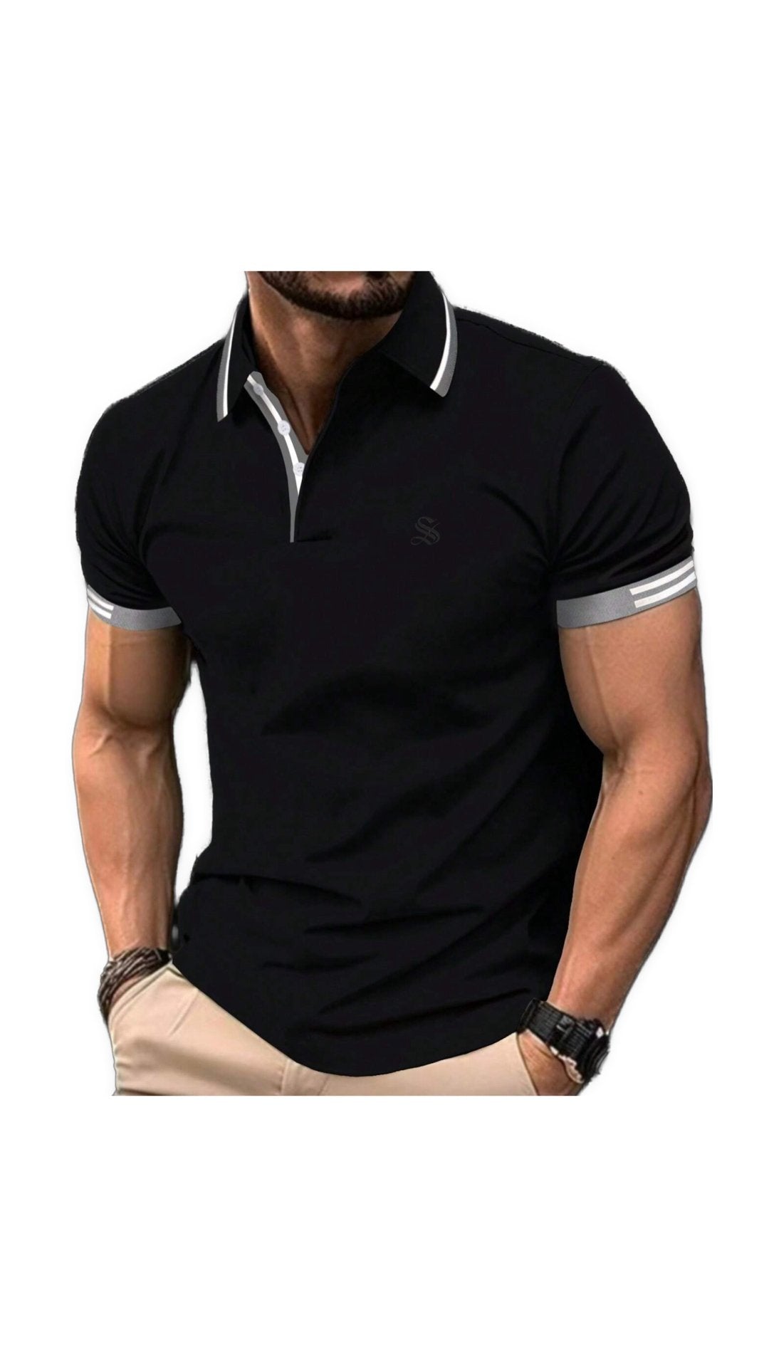 Bibaka 4 - Polo Shirt for Men - Sarman Fashion - Wholesale Clothing Fashion Brand for Men from Canada