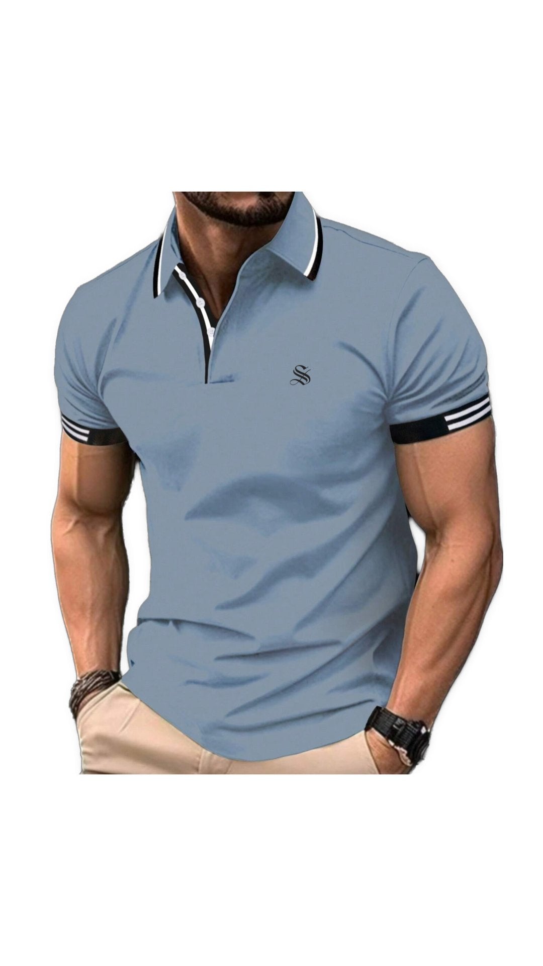 Bibaka 4 - Polo Shirt for Men - Sarman Fashion - Wholesale Clothing Fashion Brand for Men from Canada