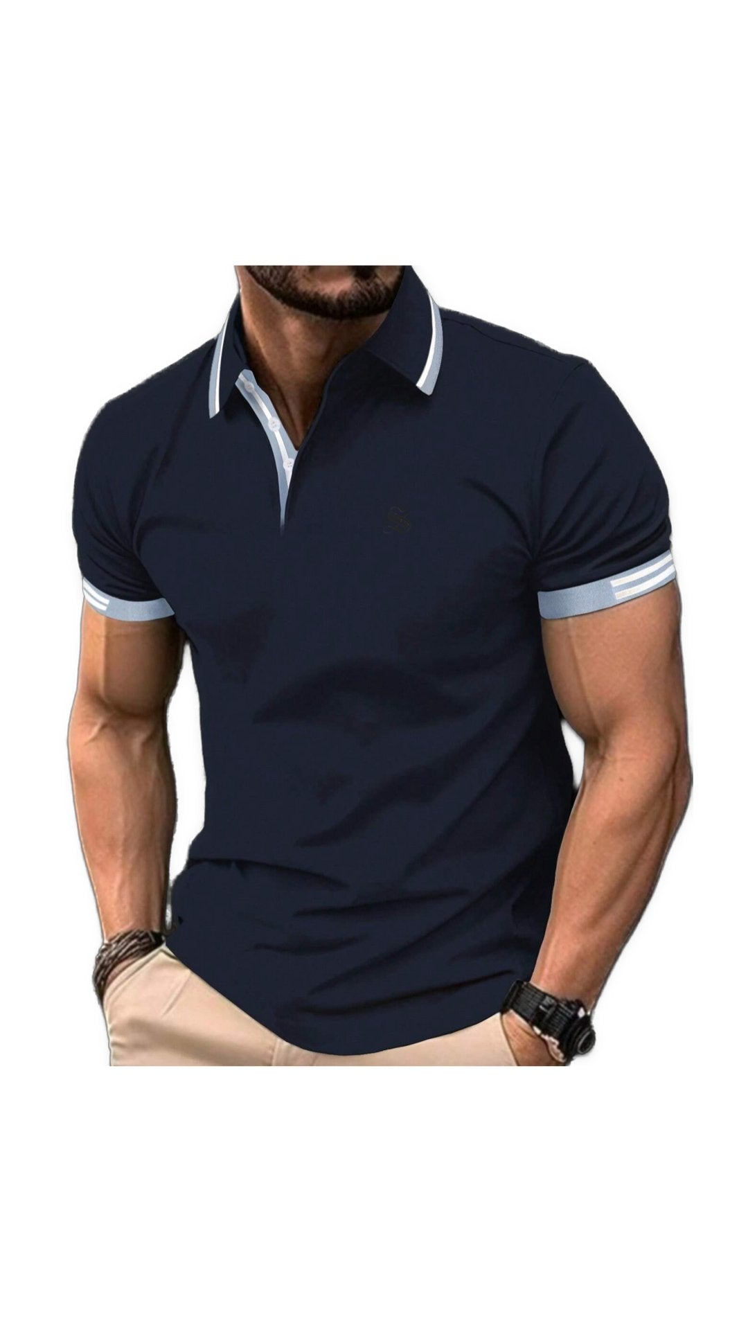 Bibaka 4 - Polo Shirt for Men - Sarman Fashion - Wholesale Clothing Fashion Brand for Men from Canada