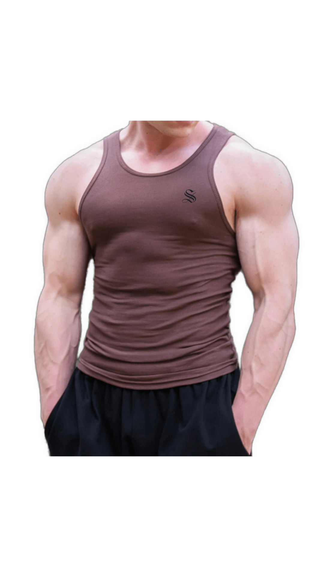 Big M - Tank Top for Men - Sarman Fashion - Wholesale Clothing Fashion Brand for Men from Canada