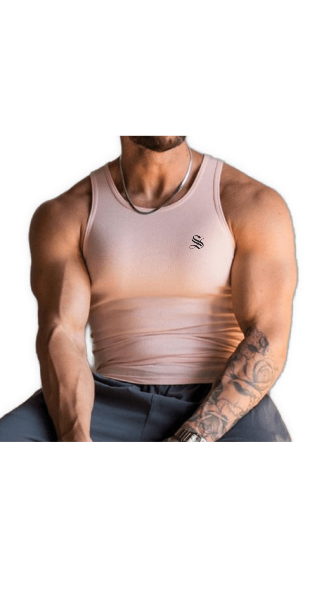 Big M - Tank Top for Men - Sarman Fashion - Wholesale Clothing Fashion Brand for Men from Canada