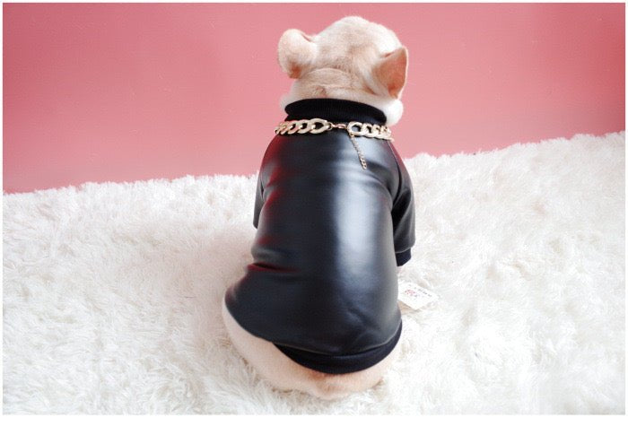 BigMobster - Dog’s Pu Leather Jacket - Sarman Fashion - Wholesale Clothing Fashion Brand for Men from Canada