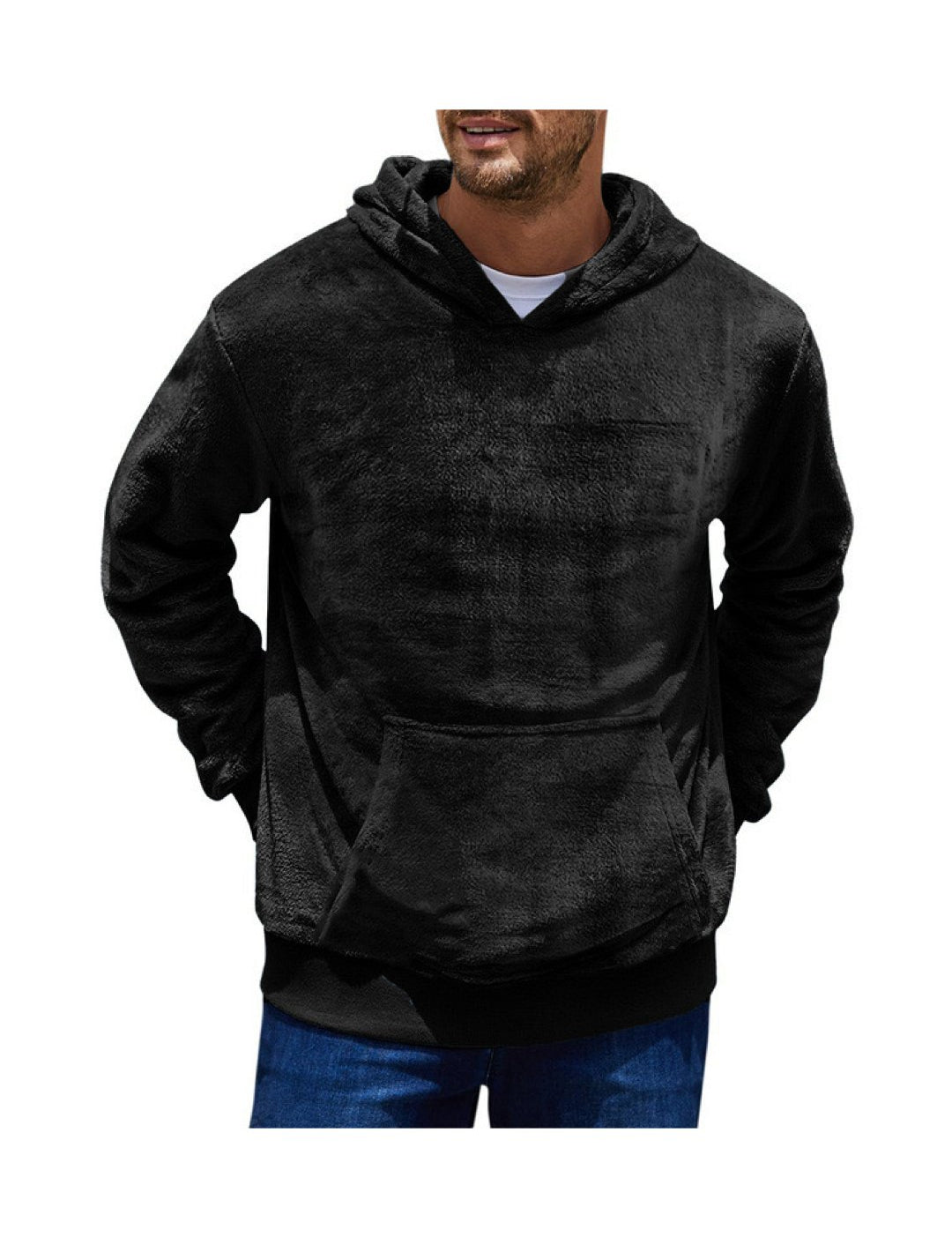 BIHA - Velvet Hoodie for Men - Sarman Fashion - Wholesale Clothing Fashion Brand for Men from Canada