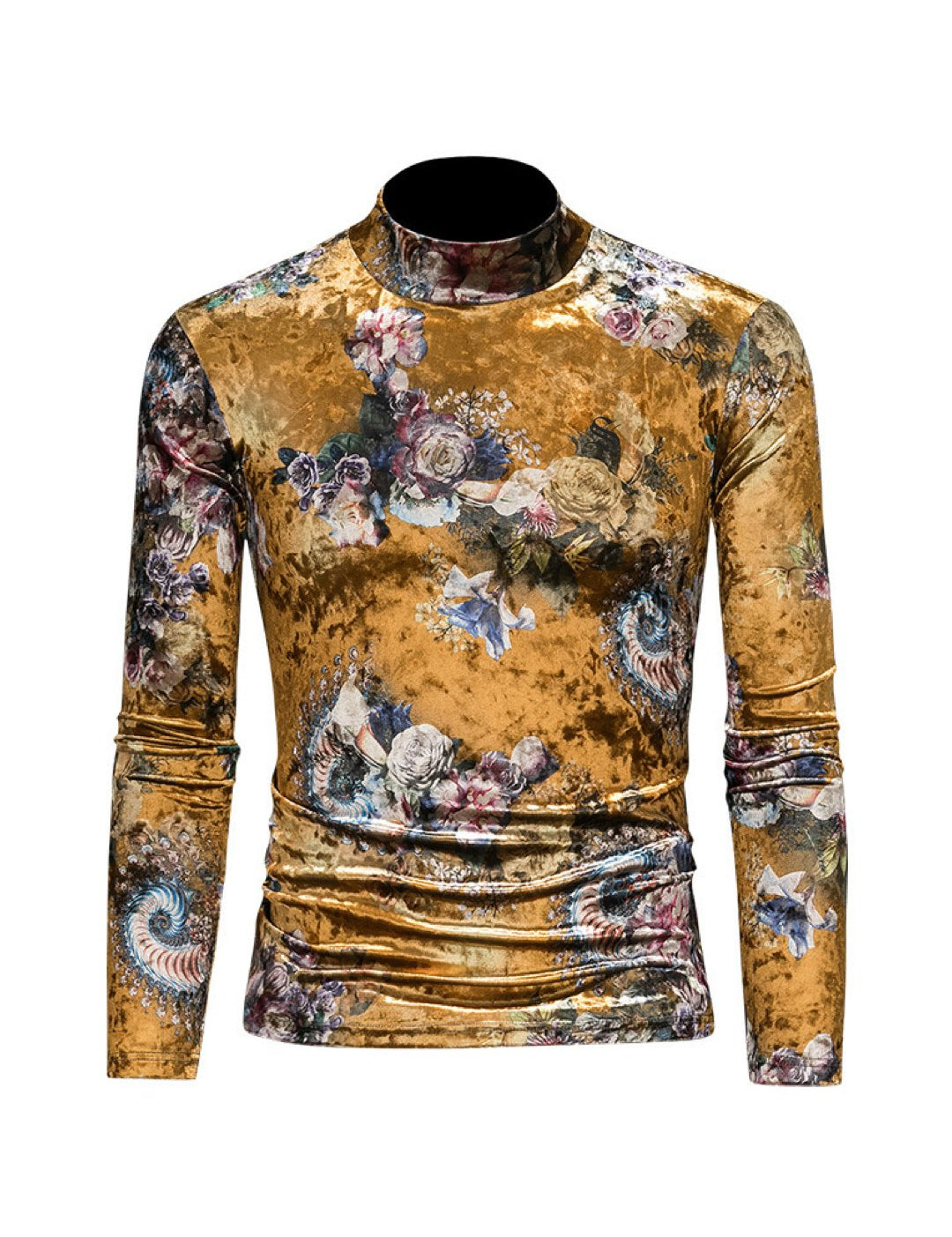 Binga 2 - High Neck Long Sleeve Shirt for Men - Sarman Fashion - Wholesale Clothing Fashion Brand for Men from Canada