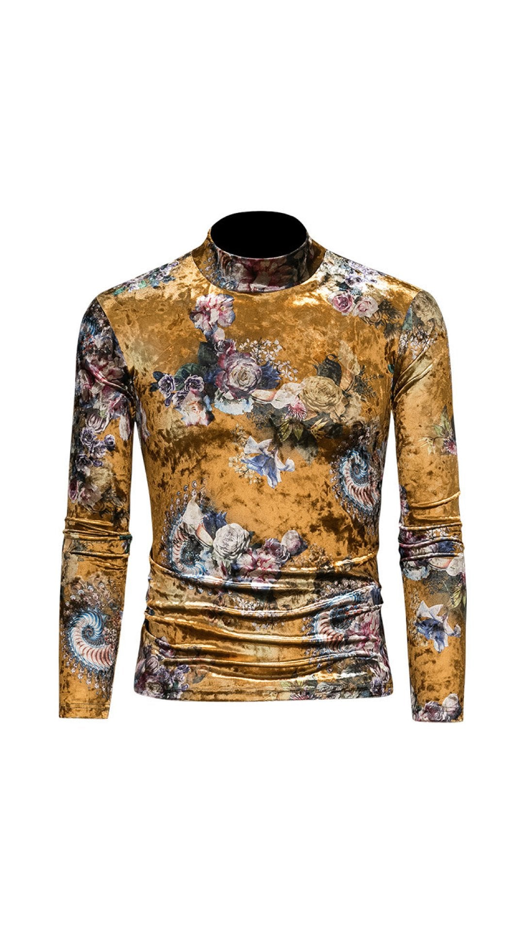 Binga 2 - High Neck Long Sleeve Shirt for Men - Sarman Fashion - Wholesale Clothing Fashion Brand for Men from Canada